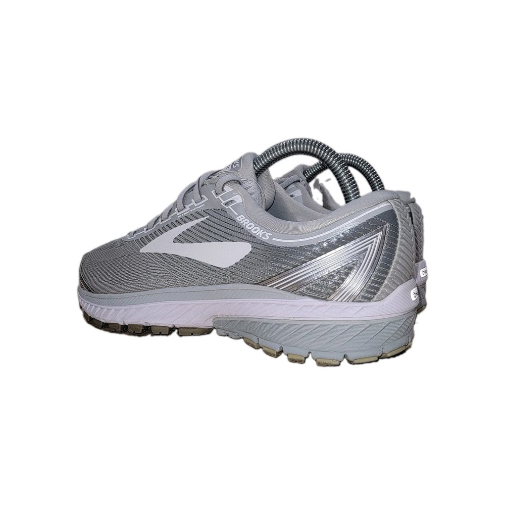 Brooks Ghost 10 Women's Size 7.5 B Running Shoes Silver White Running Shoes - Picture 4 of 12